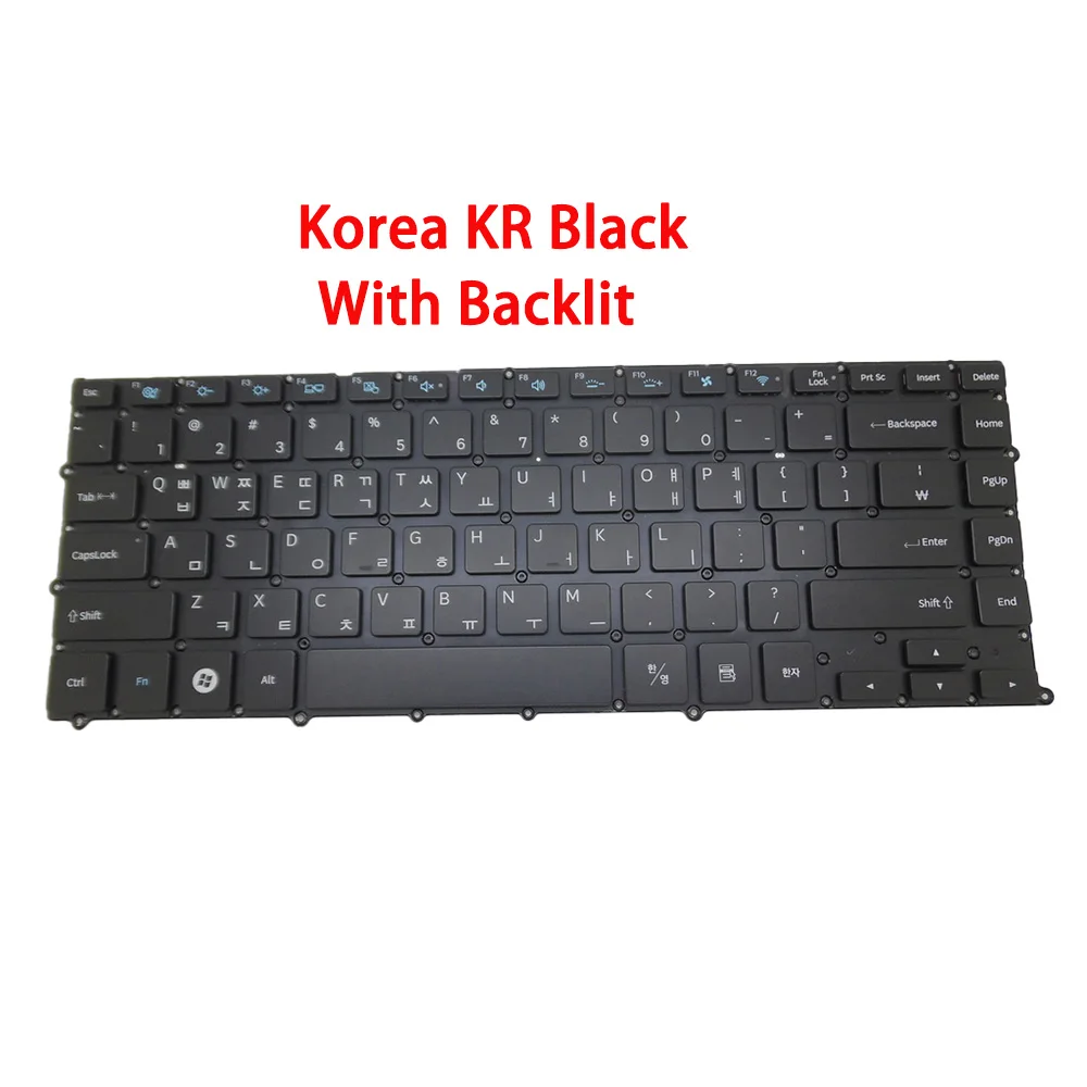

Клавиатура для ноутбука Samsung NP900X4B NP900X4C 900X4D 900X4B 900X4C 900X4D английская, США, Корея, KR с подсветкой, новая