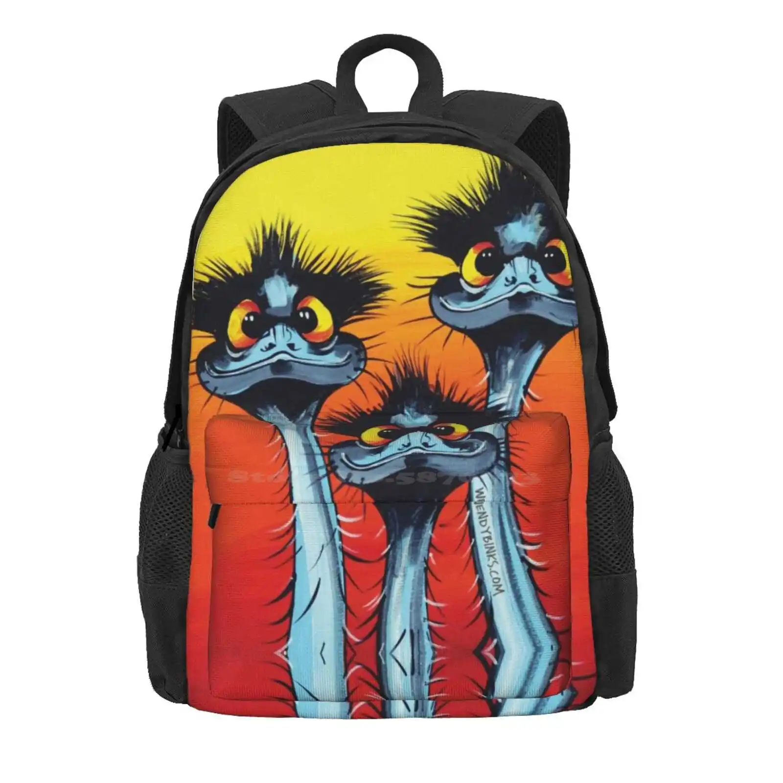 We Didn'T Do It ! Hot Sale Schoolbag Backpack Fashion Bags Wendy Binks Art Quirky Emus