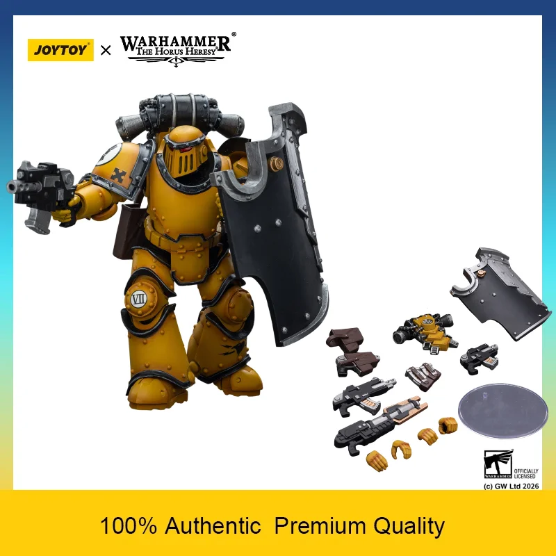 

JOYTOY Warhammer 30K The Horus Heresy 1/18 Imperial Fists MkIII Breacher Legionary with Las-cut Gun Collectible Action Figure