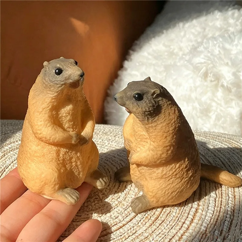 Kawaii Prairie Dog Squeeze Fidget Toy Squishy Stress Reduction Toy Fingertip Play With Sensory Anxiety Relax Calm Down for ADHD
