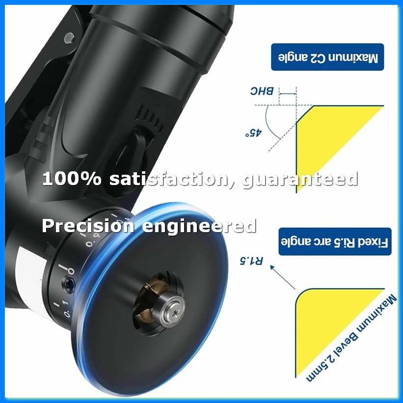 

Pneumatic Chamfering Tool 45 Degree Metal Deburring Trimming Chamfering Machine,Chamfering Machine Arc Edge Beveler Kit-ABVP