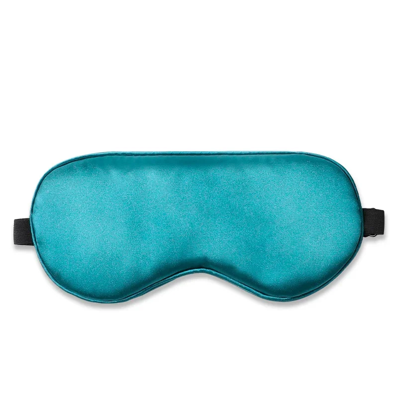 안대 Imitation Silk Sleeping Eye Mask Travel Rest Eyemask Aid Cover Pad Soft Blindfold Relax Massager Improve Sleep Better Tools