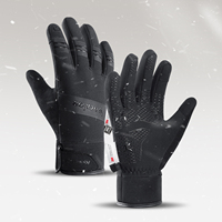 3M Winter Cycling Skiing Waterproof Gloves Black Warm Touchscreen Motorcycle Gloves Men Outdoor Scooter Riding Bike Gloves