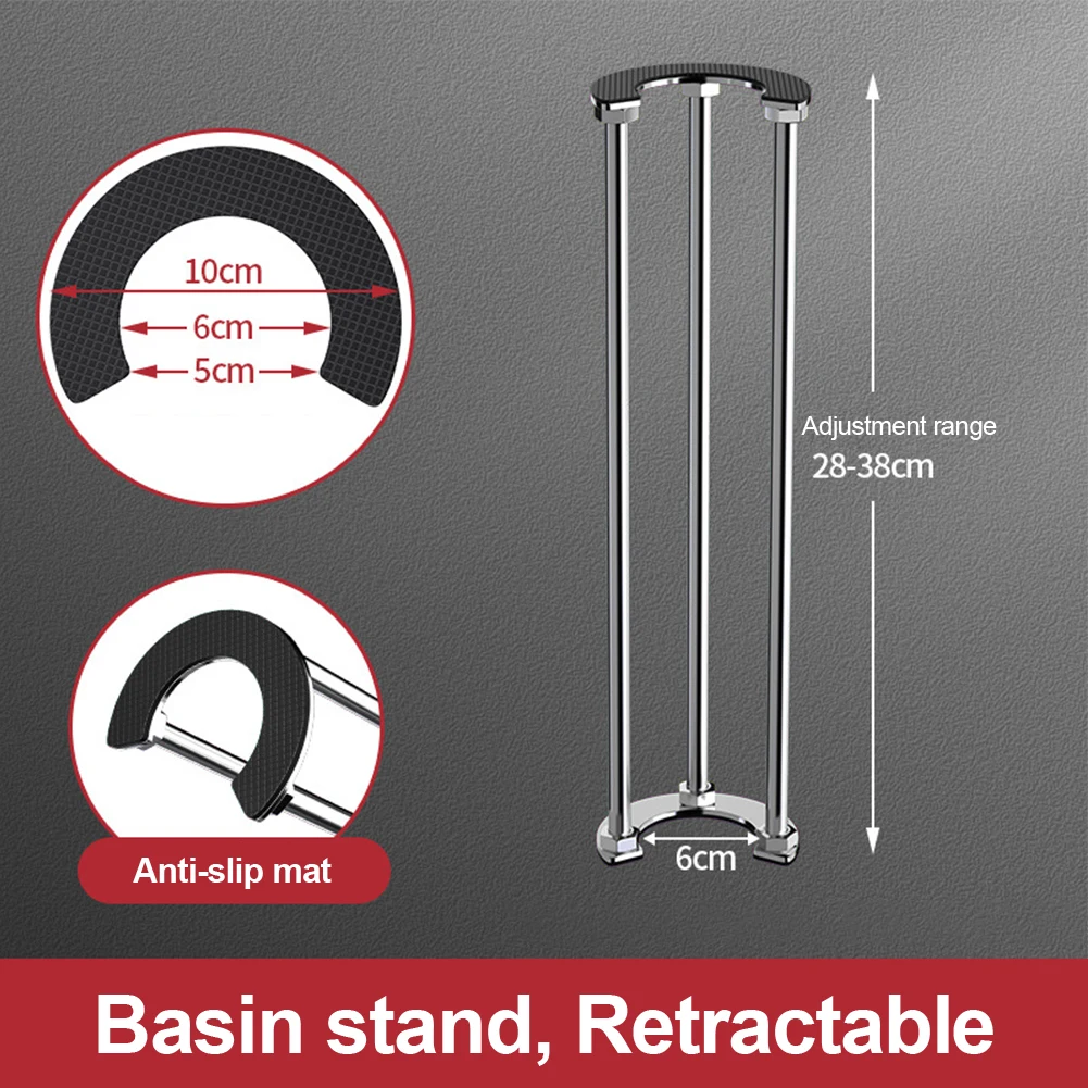 

Кронштейн для кухонной мойки C-образной формы, регулируемый, от 18-46 см (7.08-18.1 дюймов), простая установка