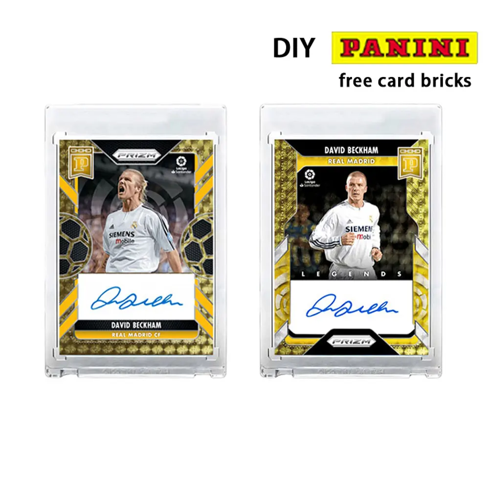 David Beckham Panini signed star card diy homemade flash card  football Halloween birthday gift card brick