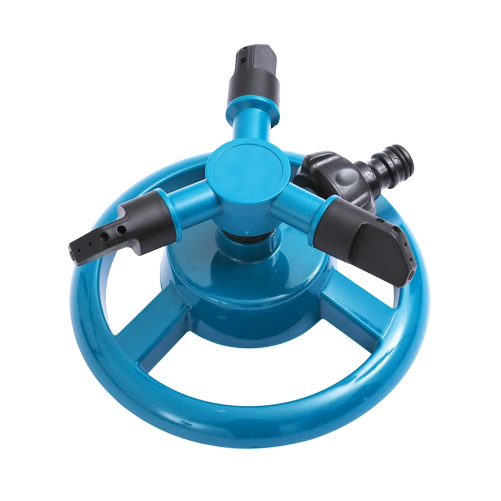 Automatic Rotating Garden Sprinkler Sprinkler Auto-rotating Nozzle Blue And Black 360 Sprinkler Four Nozzle Outlets