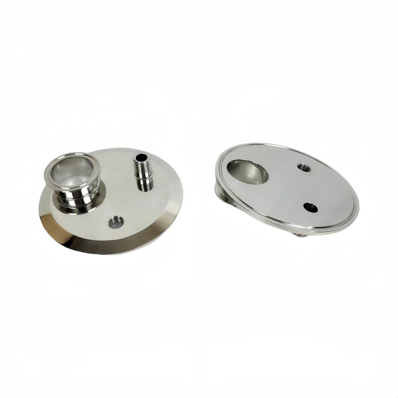 6inch Ferrule167mm Tri Clamp Extraction Flat Cover With 2