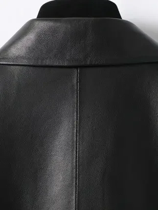 Takiyane – veste en cuir véritable pour femme, manteau élégant en peau de mouton, de haute qualité, à la mode