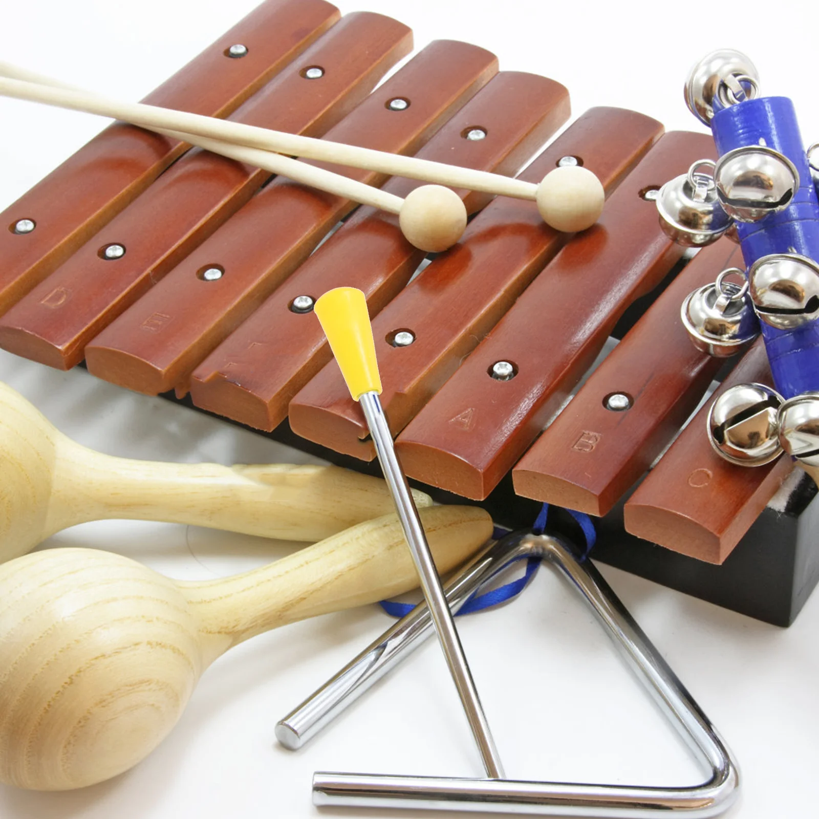 

10Pcs Triangle Iron Sticks Replacement Durable Percussion Instrument Accessories Full Sound Performance Triangle Iron Sticks