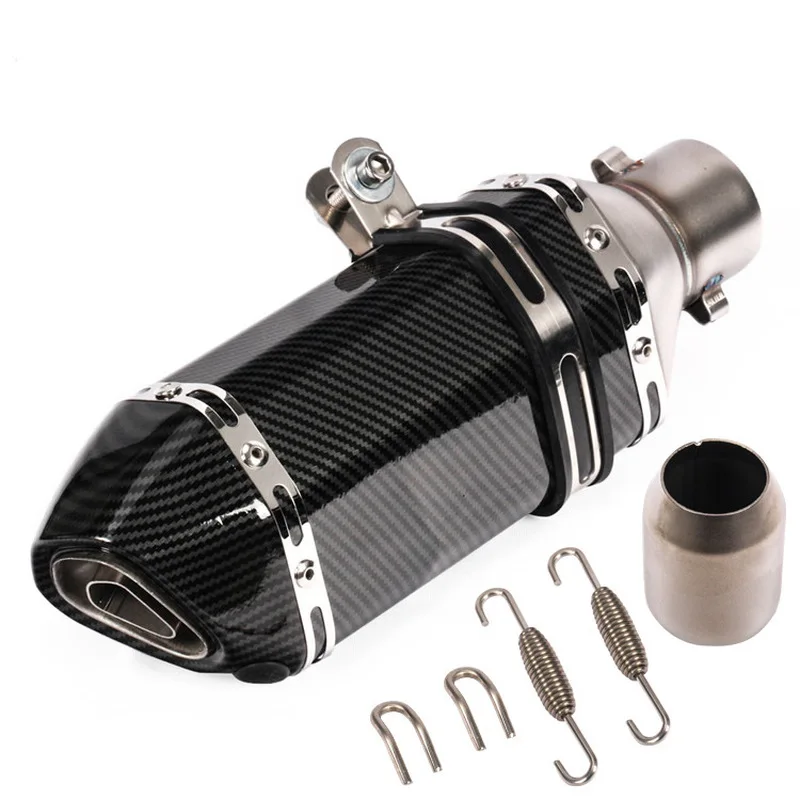 Kpr150 Horizon 350r3r25 Gsx Ninja250z400 Huanglong 300 Modified Small Hexagonal Exhaust Pipe Model Universal Modification Parts image 6