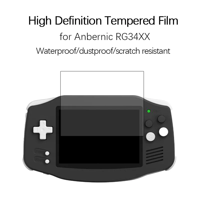 HD Screen Protector Film for Anbernic RG34XX 9H Anti-scratch Tempered Glass Films for Anbernic RG34XX Console Game Accessories