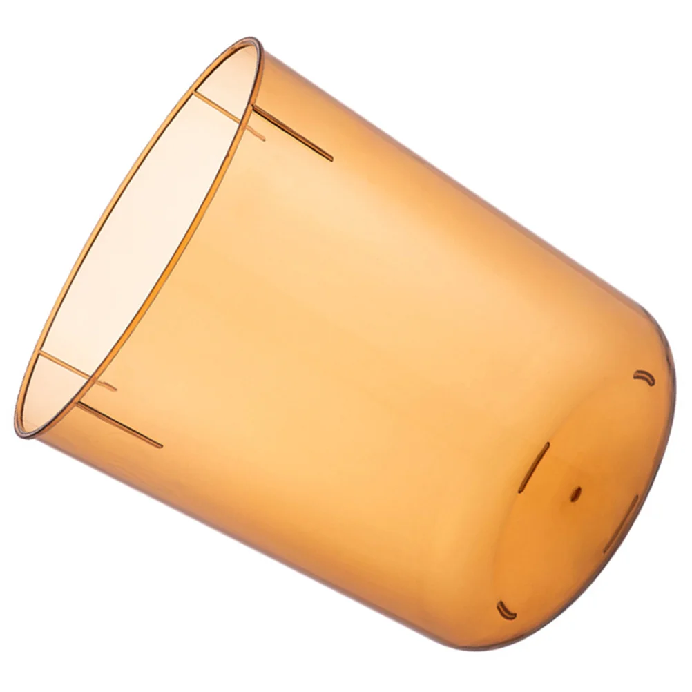 

Household Trash Can 8L Round Desktop Garbage Bin For Home Office Bathroom Clear Plastic Waste Basket Storage Container