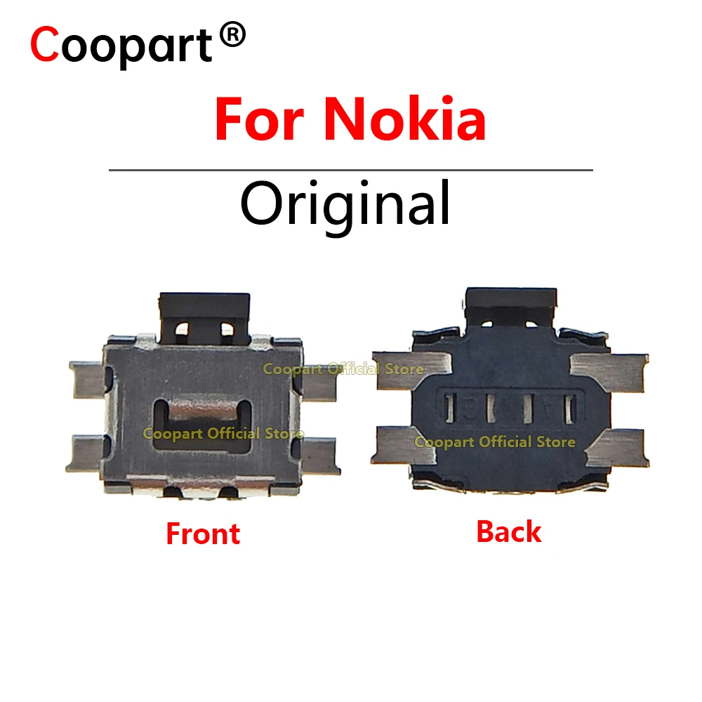 2-100pcs Power Volume Switch Key Button Connector 4Pin Feet for Nokia Lumia 520 620 630 710 635 930 3600S 6700S N8 808 C6 3109c