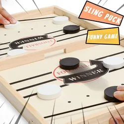 Fast Sling Puck Gioco da tavolo Hockey da tavolo Matraquilti Vincitore Festa Famiglia Giocattoli interattivi per bambini Regali di battaglia desktop per adulti