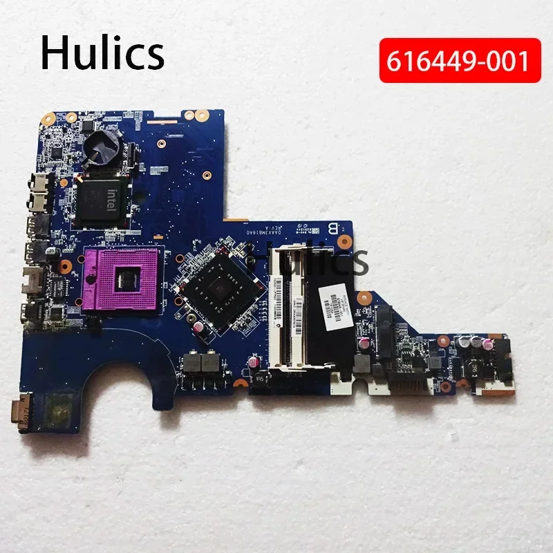 

Б/у материнская плата Hulics для ноутбука HP Pavillion CQ42 CQ56 Core GL40, материнская плата 616449-001 DAAX3MB16A0 DAAX3MB16A1