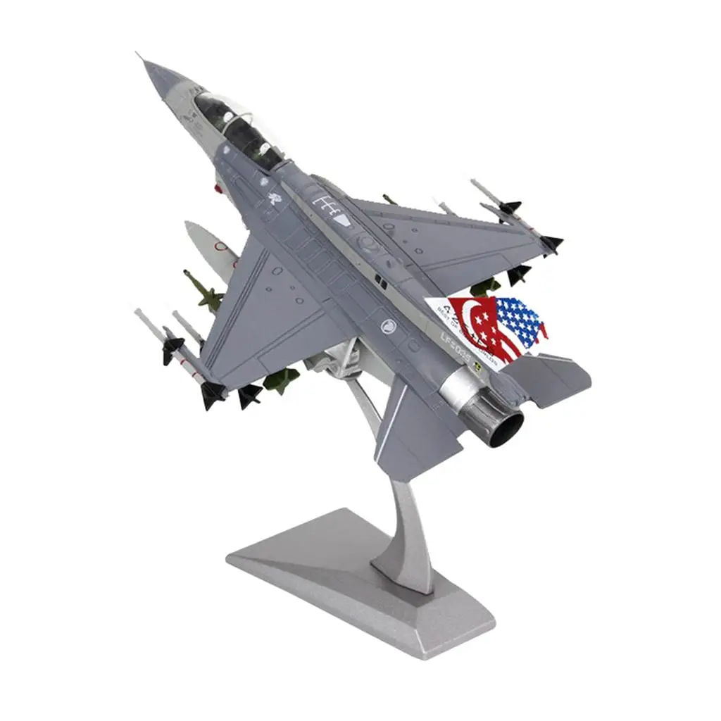 F-16D Fighting Falcon Avião, Modelo Diecast, Presente Ornamento, 1:72