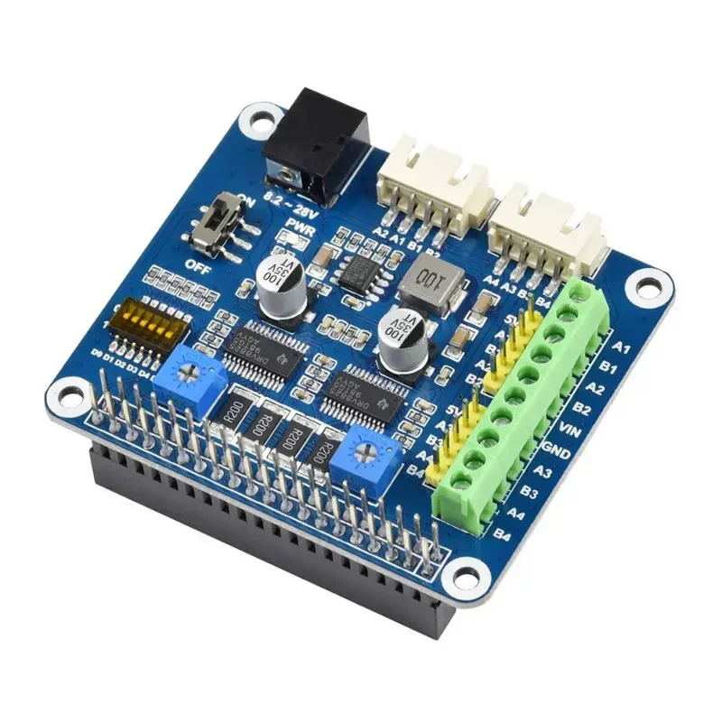 2-Channel Stepper Motor Driver Controller Expansion Board HAT For RPI Raspberry Pi 0 Zero 2 0W 3 Model B Plus 4 4B 5 Extension