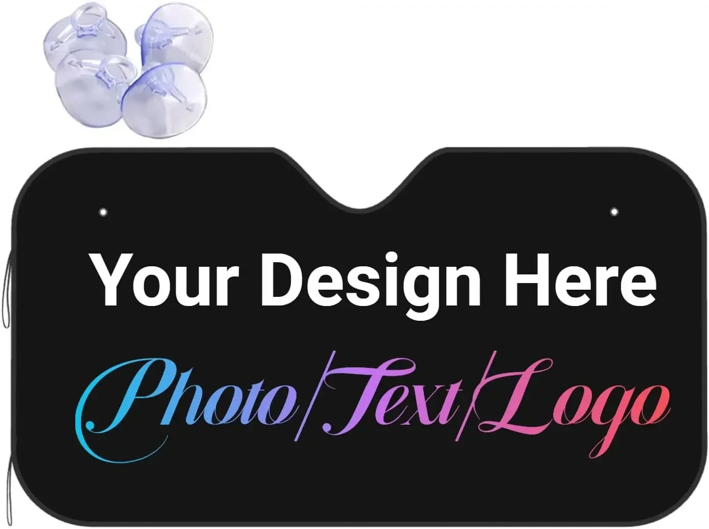 Guarda-sol personalizado para janela de coche, guarda-sol com logotipo de foto personalizado para parabrisas de coche, guarda-sol para