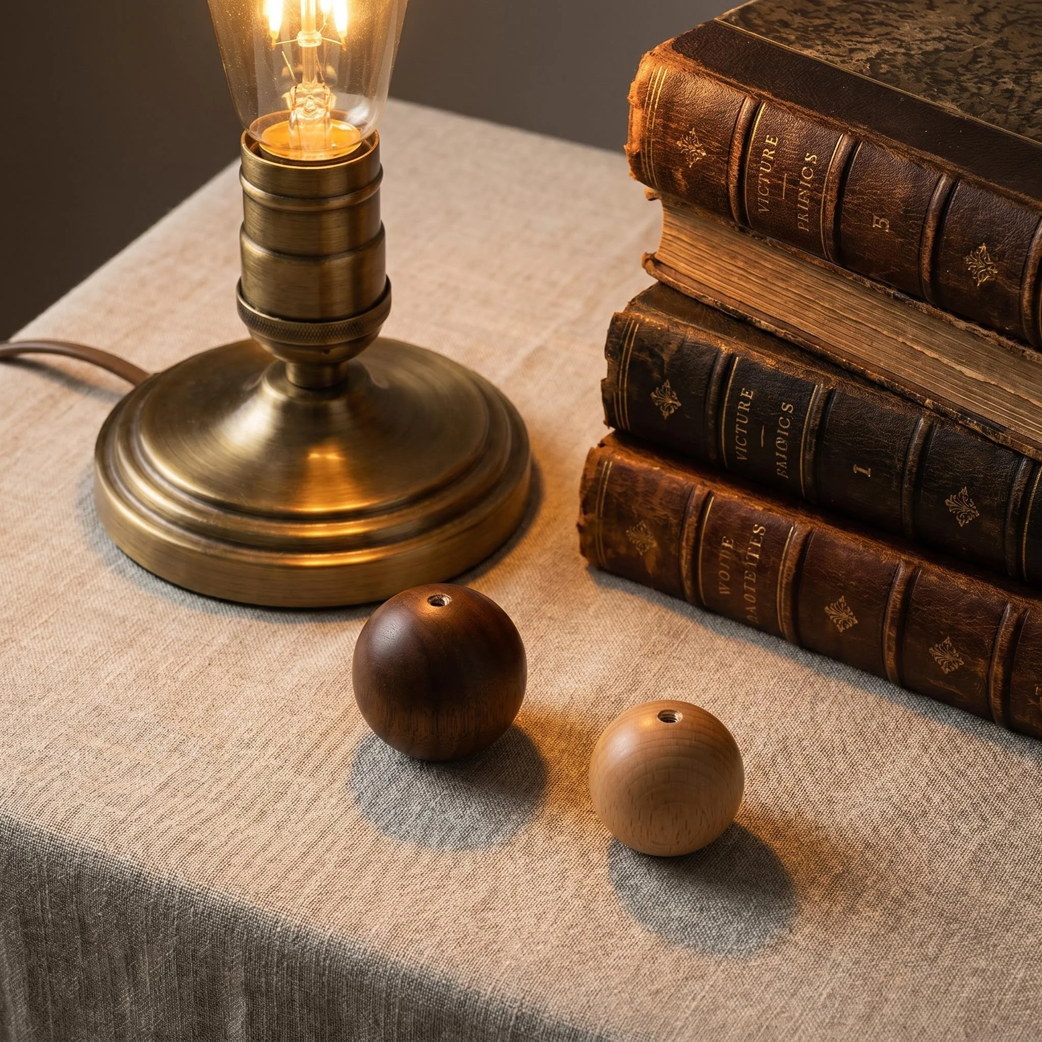 مقبض دائري بسيط من خشب الجوز ل - مراجعة Furniture Hardware Knobs وسعره
