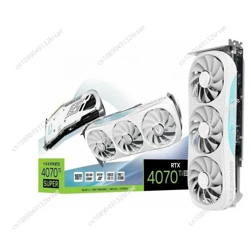 New Arrival RTX 4070 Ti SUPER Trinity OC White Edition 16GB GDDR6X Graphics Card for Desktop Building