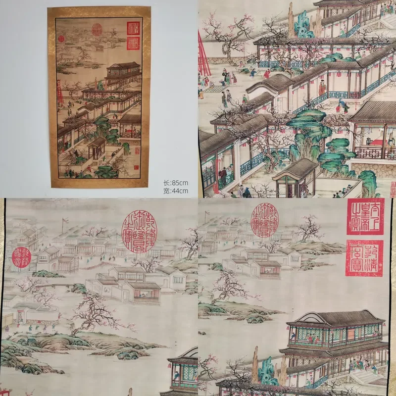 Classic Handcrafted Silk Classical Paintings and Chinese Ancient-style Paintings Are Suitable for Collection