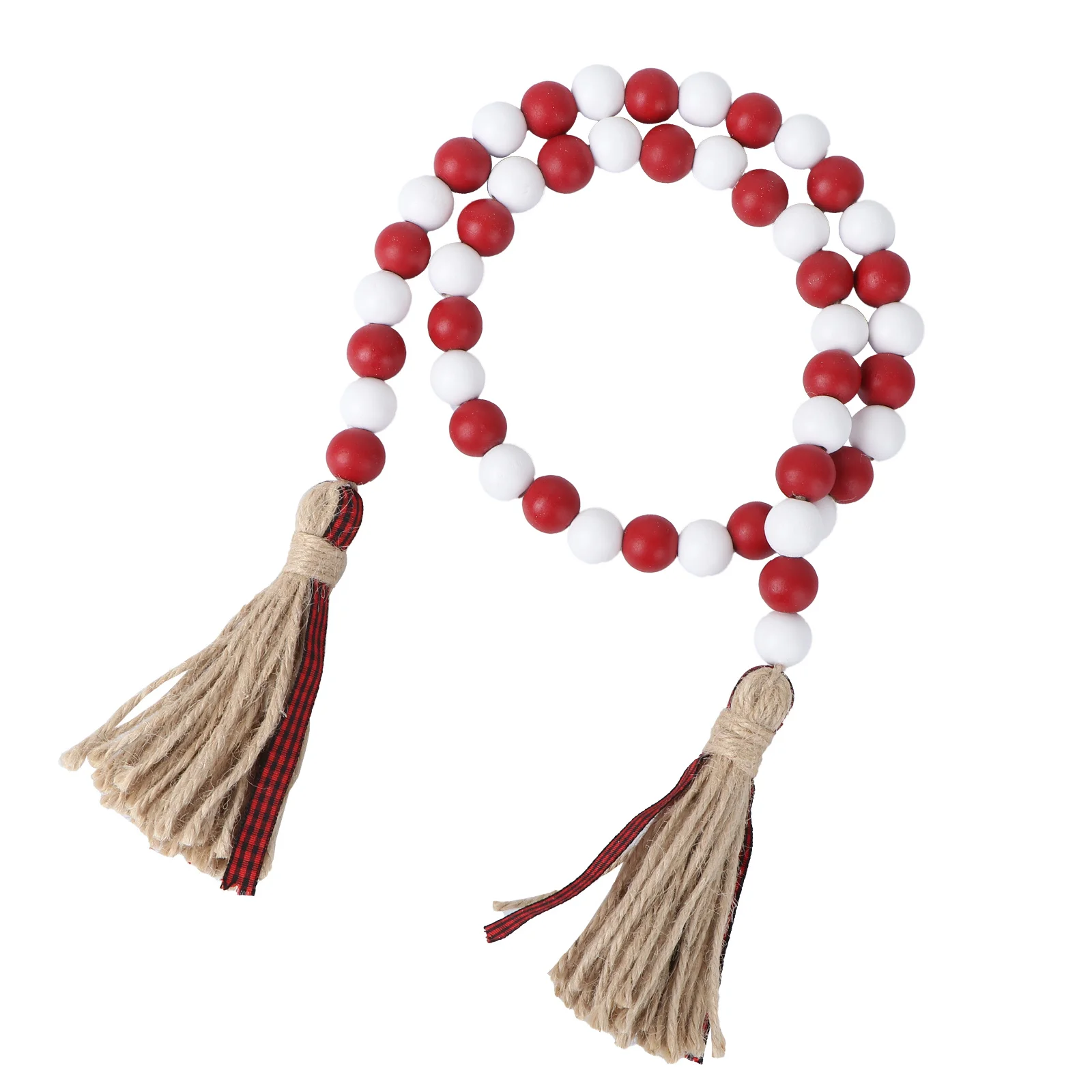 

1pc Wooden Bead Home Decor Wall Decor For Home Tassel Hanging Ornament Natural Craft Boho Room Decoration Accessory