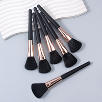 6pcs high-quality loose brush, concealer brush, facial brightening brush, contouring brush, multi-functional makeup brush tool