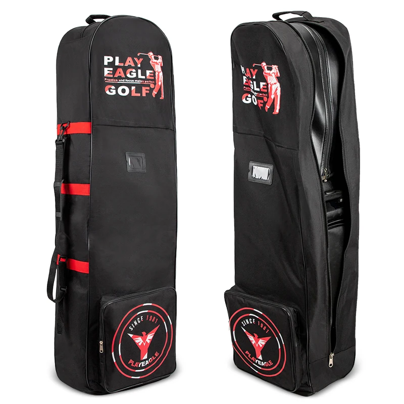 

PLAYEAGLE Golf Travel Bag With Wheels Large Capacity Golf Club Bags with Double Zipper Foldable Lightweight Golf Avitation Bag