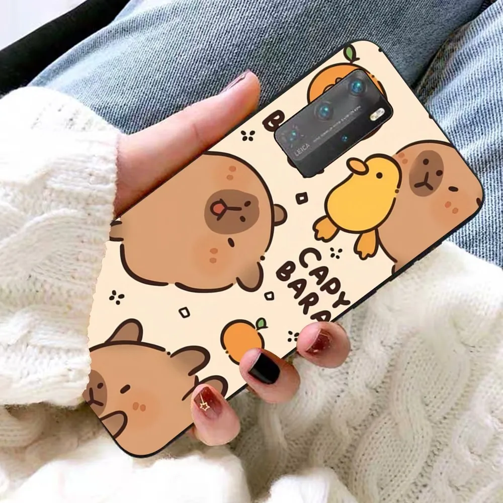 Cartoon Capybara Phone Case For Huawei P 8 9 10 20 30 40 50 Pro Lite Psmart Honor 10 lite 70 Mate 20lite