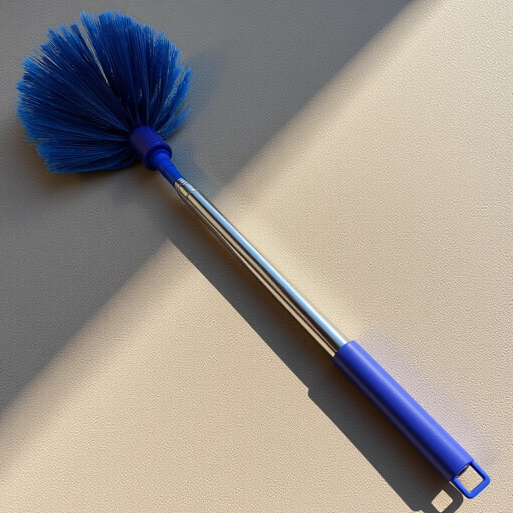

HIAKDOFT Handle Spiderweb Brush Telescopic Cobweb Duster for Home Office Ceiling Corner Cleaning Portable Effortless Reach
