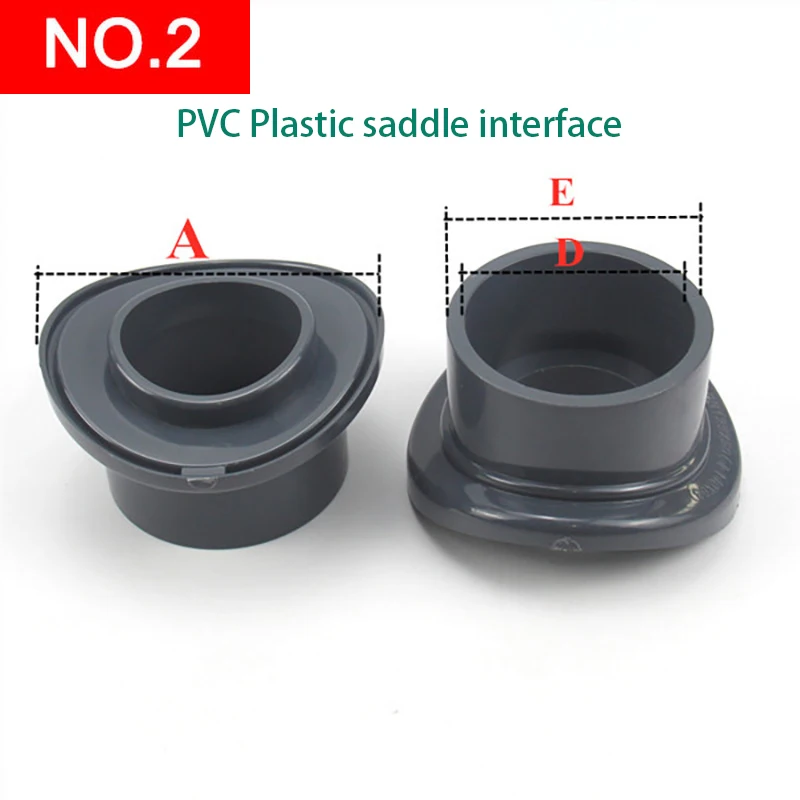 PVC Plastic saddle interface Saddle joint Arc generation tee Saddle sampling Header Garden landscape tube connection points