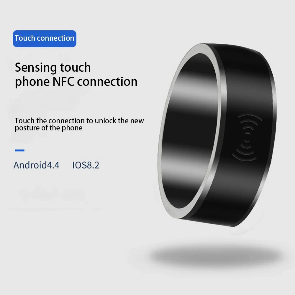 NFC Smart Ring anello Bluetooth elettronico Ip68 impermeabile solare multifunzionale moda intelligente indossabile collegare l\'anello da dito