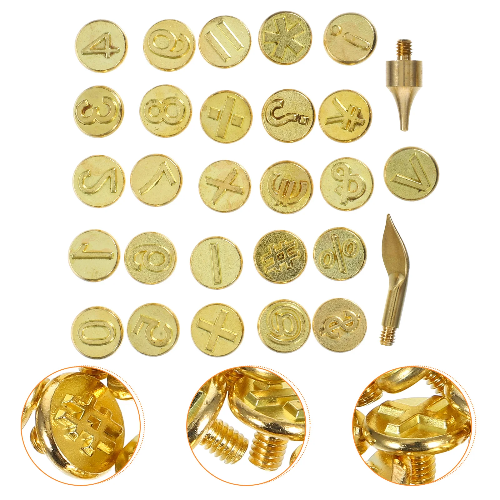 1 set 1 Set Letters Copper Wood Burning Pen Tips For Diy Pyrography Soldering Iron Tip Woodworking Pyrography Tool Carving Tool