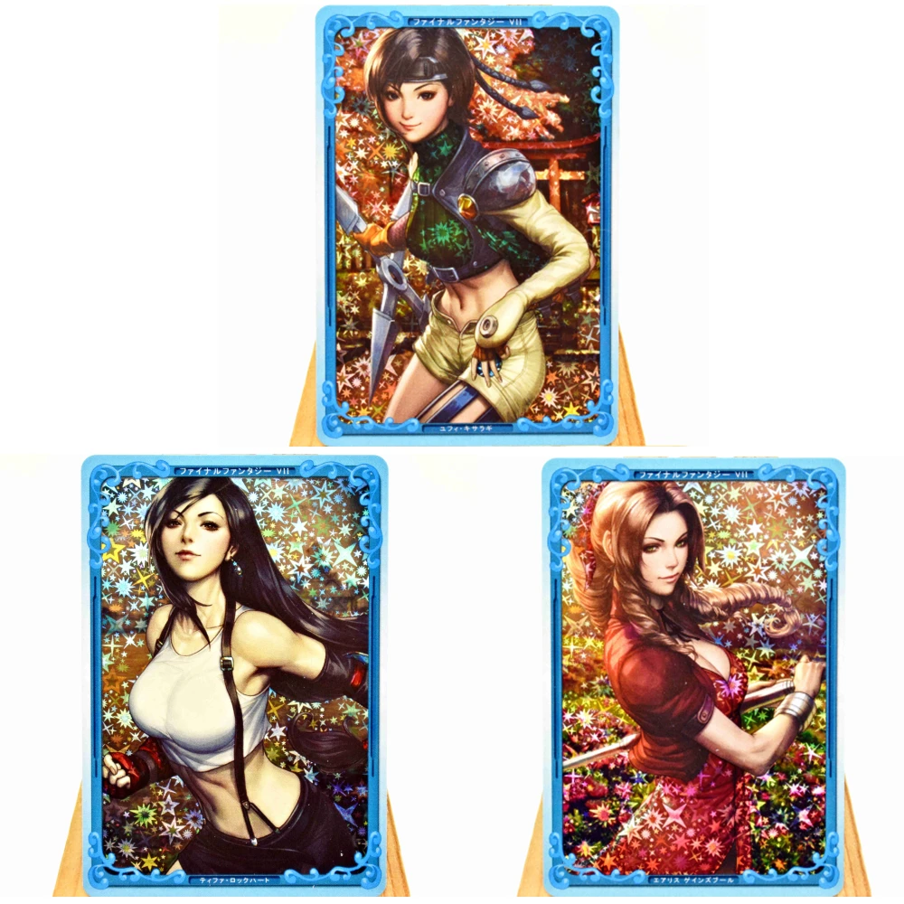 

3Stks/Set of Anime Mobile Games Flash Card Fans ACG Tifa Lockhart Game Fans Mika Kawaii Girls Sexy Girls Collection Cards