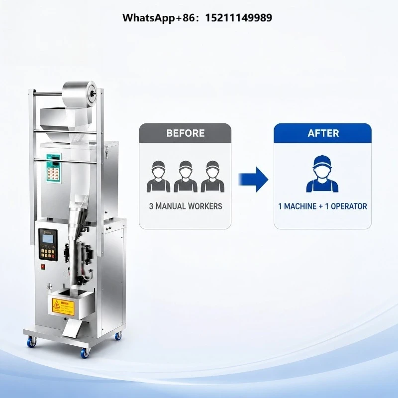 Automatic Vertical Filling & Packing Machine for Small Sachet Packaging of Cigarettes (1-100g)