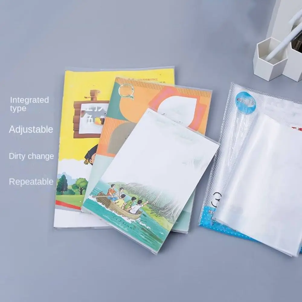 10 Sheets A4 Clear Book Wrap Self Adhesive Transparent Book Protector Cover Dirt-proof Waterproof Notebook Protector Wrap