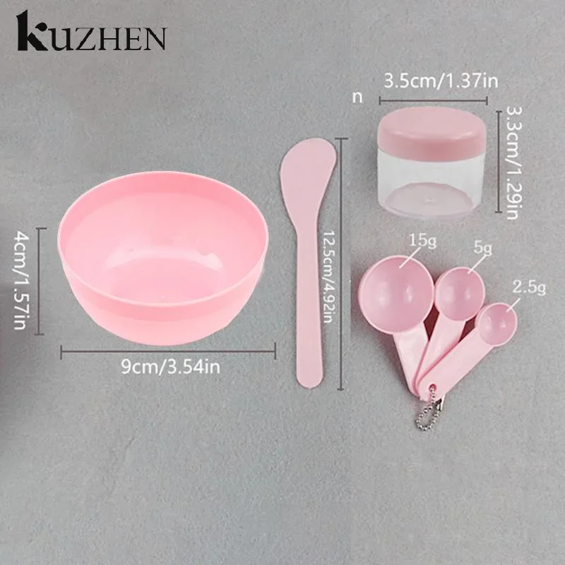 8 pz/set Spazzola per il viso Maschera Ciotola Cucchiaio Set Maschera Pennello Bar Strumenti di bellezza fai da te Strumenti di miscelazione Cura della pelle Forniture per il trucco Cura della pelle della donna