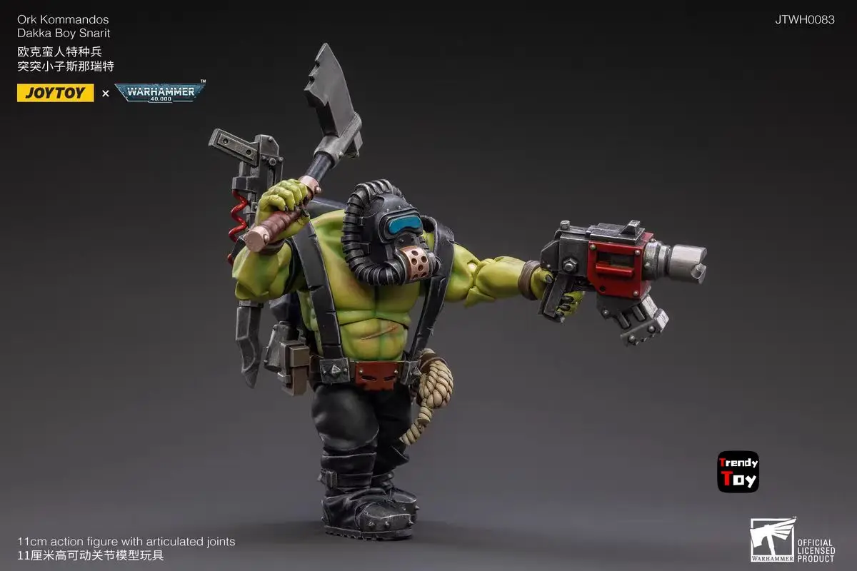 【JOYTOY】ウォーハンマー 40K オーク コマンドス ダッカボーイ スナリット 1/18 アクションフィギュア おもちゃ