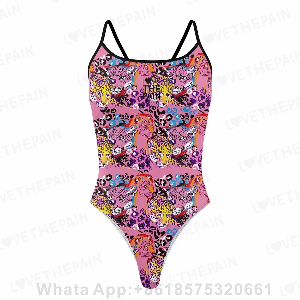 Love The Pain One Piece Swimsuit 2023 Women One-piece Athletic Swimwear Pro Training Race Swimwear Monokini Beach Bathing Suit