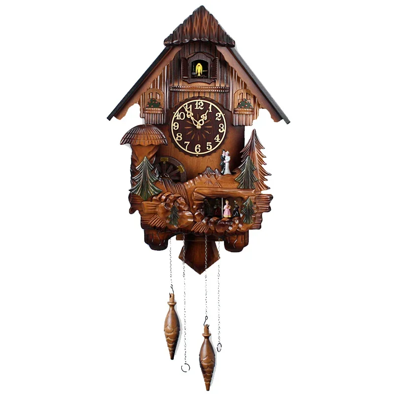 

Wood Unique Wall Clock Office Quartz Movement Wall Clocks Cuckoo Battery Classic Luxury Horloge Murale Home Decoration