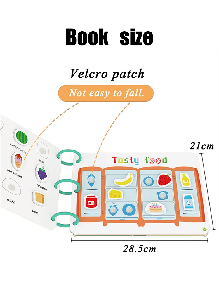 Montessori Mathematical English Paste Quiet Book Children Toy My First Busy Kids Book Sticker Matching Puzzle Game Education Toy