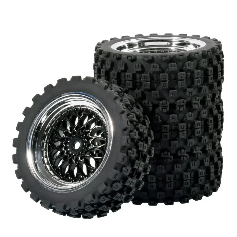 FOR 1/10 1/12 1/14 On Road Tires & Wheel 12mm Hex Plastics Rims Compatible with Tamiya TT01 TT02 Kyosho Sakura D3 Trxs 4Tec 2.0