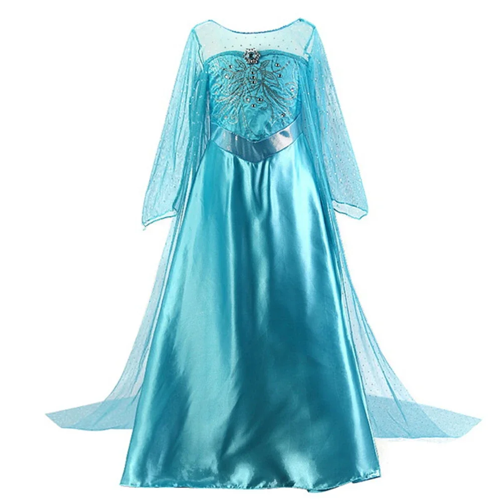 Summer Girls Elsa Dresses Clothes Kid Cosplay Anna Princess Dress Snow Queen Vestido Children's Costumes Birthday Party Sukienki