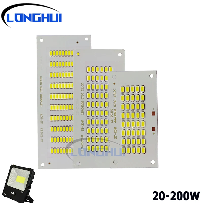 LED bead repair and replacement light board spare parts for 20-200W outdoor gas stations, street lights, and construction sites