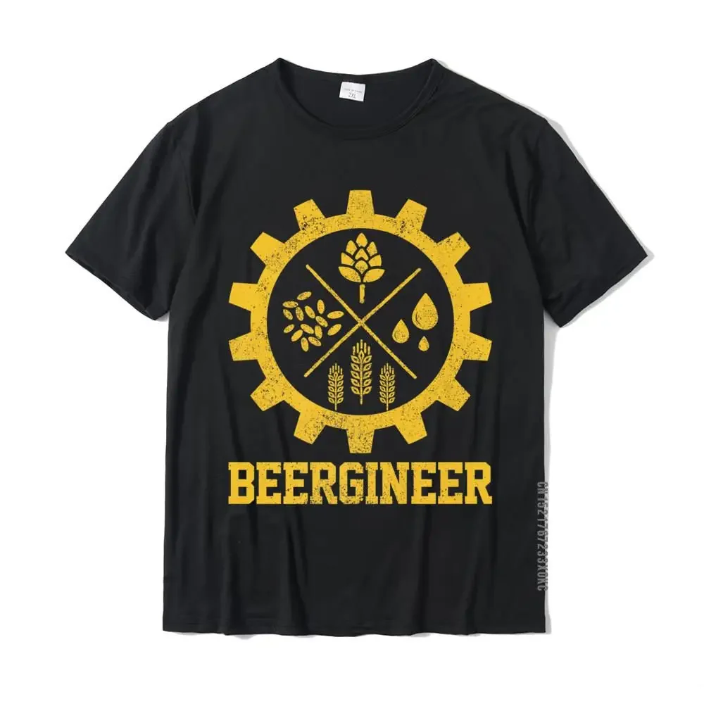 Beergineer Homebrew Home Brewing Creft Beer Brewer Gift T-Shirt Tshirts Tops Tees Brand Cotton Fashionable Crazy Men