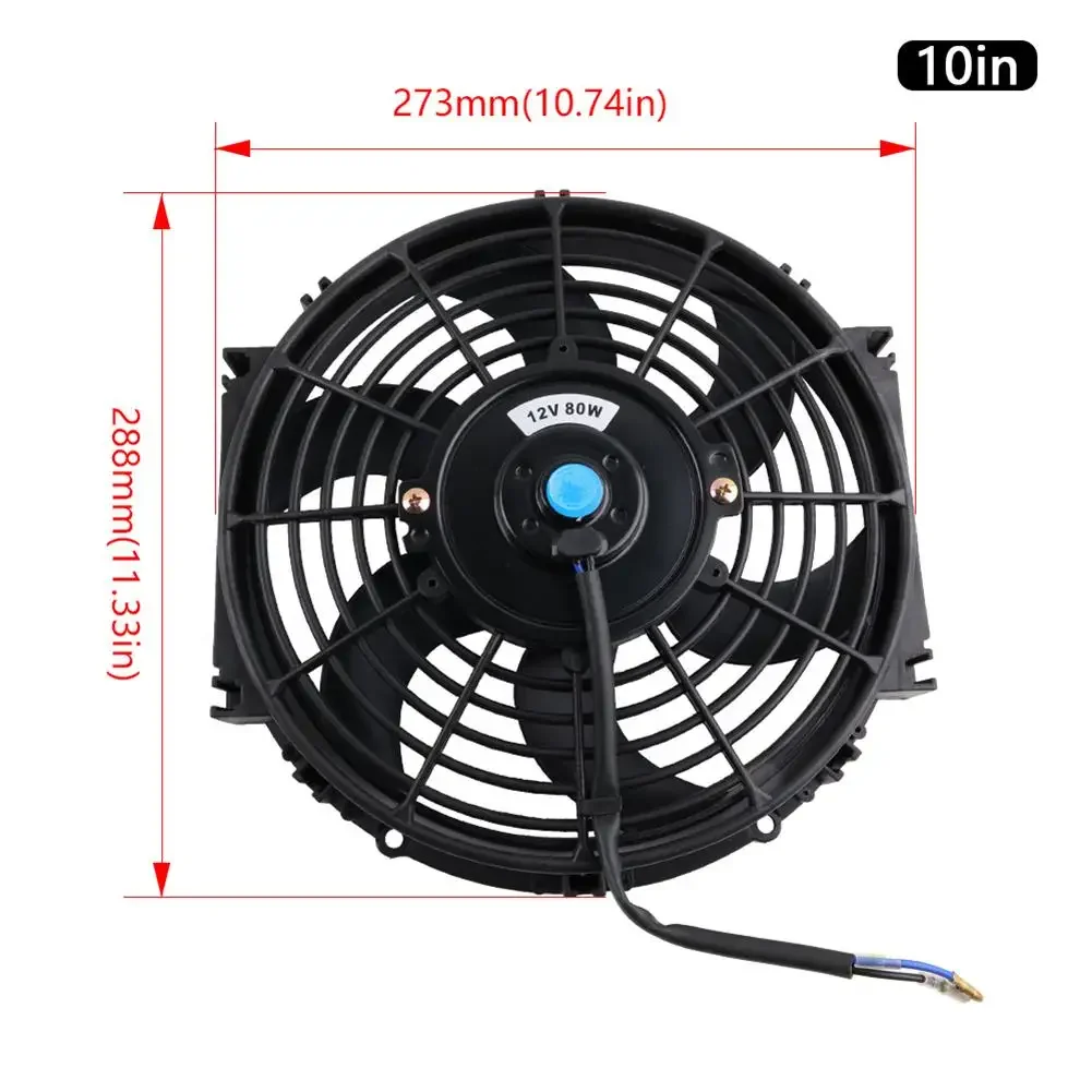 Installazione semplice Ventola da 12 V 80 W Materiale plastico ABS Facile da montare Raffreddamento potente Aggiornamento del sistema di raffreddamento di qualità affidabile