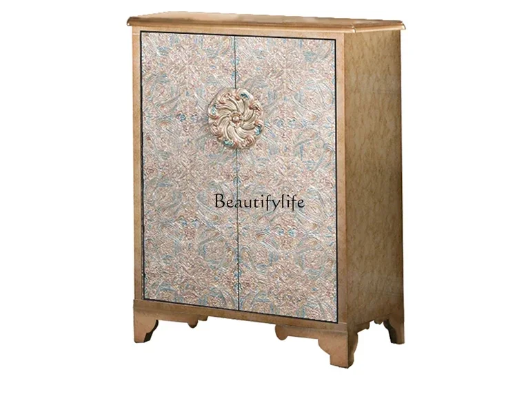 

ld25Neoclassical entrance shoe cabinet light luxury entrance hall decorative cabinet