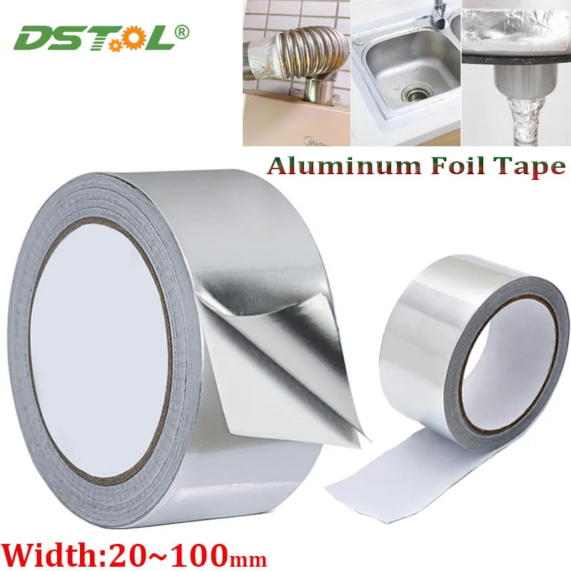 

Aluminum Foil Tape High Temperature Resistant Smoke Exhaust Pipe Sealing Kitchen Cauldron Leak Proof Sunscreen Heat Insulation