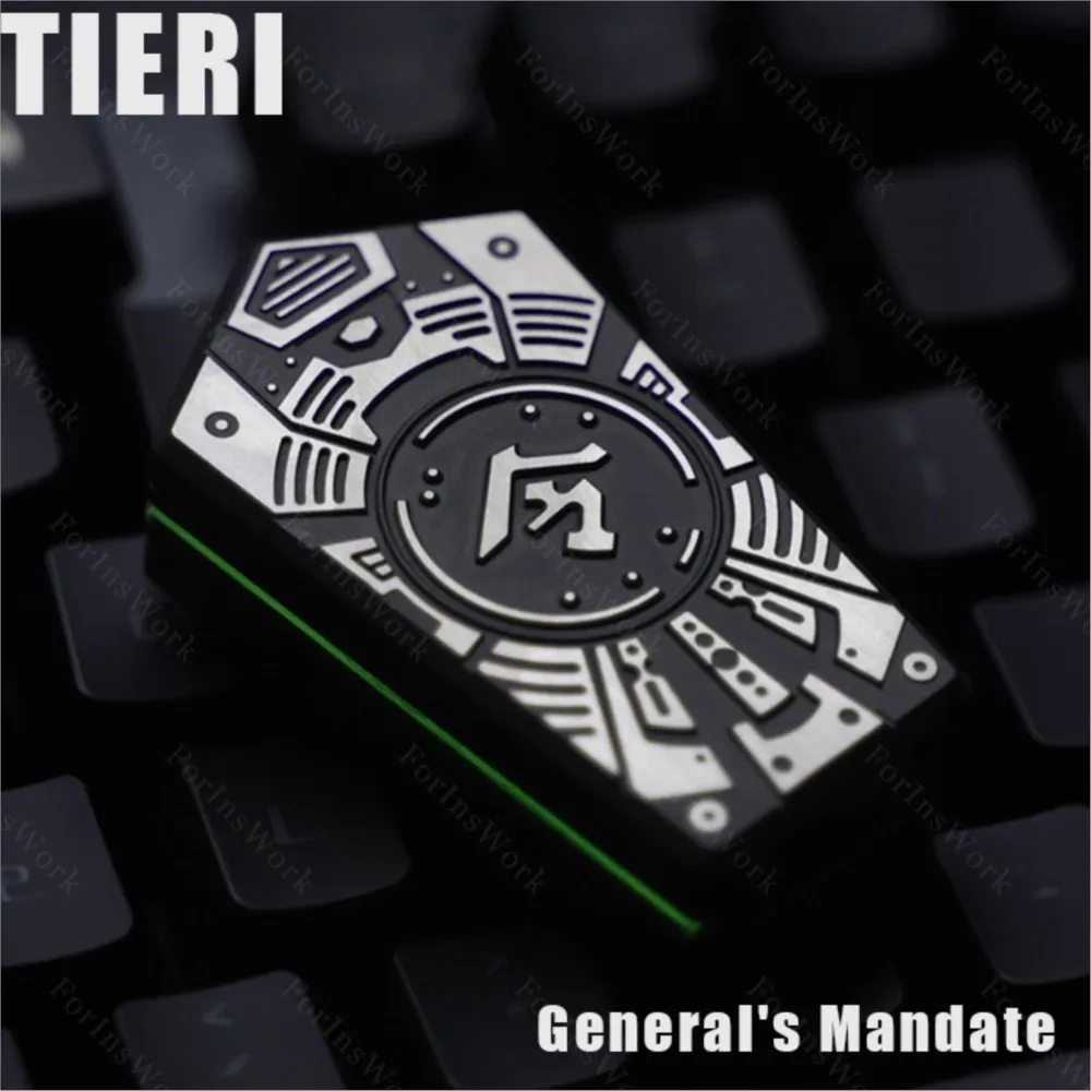 TIERI General\'s Mandate Magnet Push Slider Tuning Fork EDC Gadgets Fidget Spinner Fidgets Toys