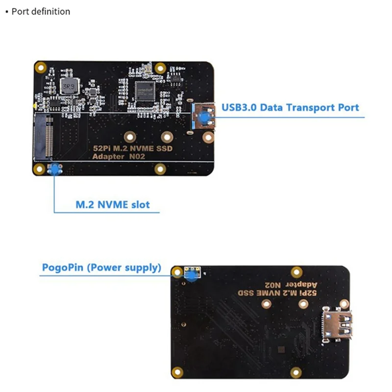 ABKQ-Raspberry Pi 4 M.2 NVME SSD 어댑터 보드-Raspberry Pi 4 확장 보드-ABIU용